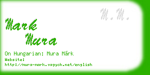 mark mura business card